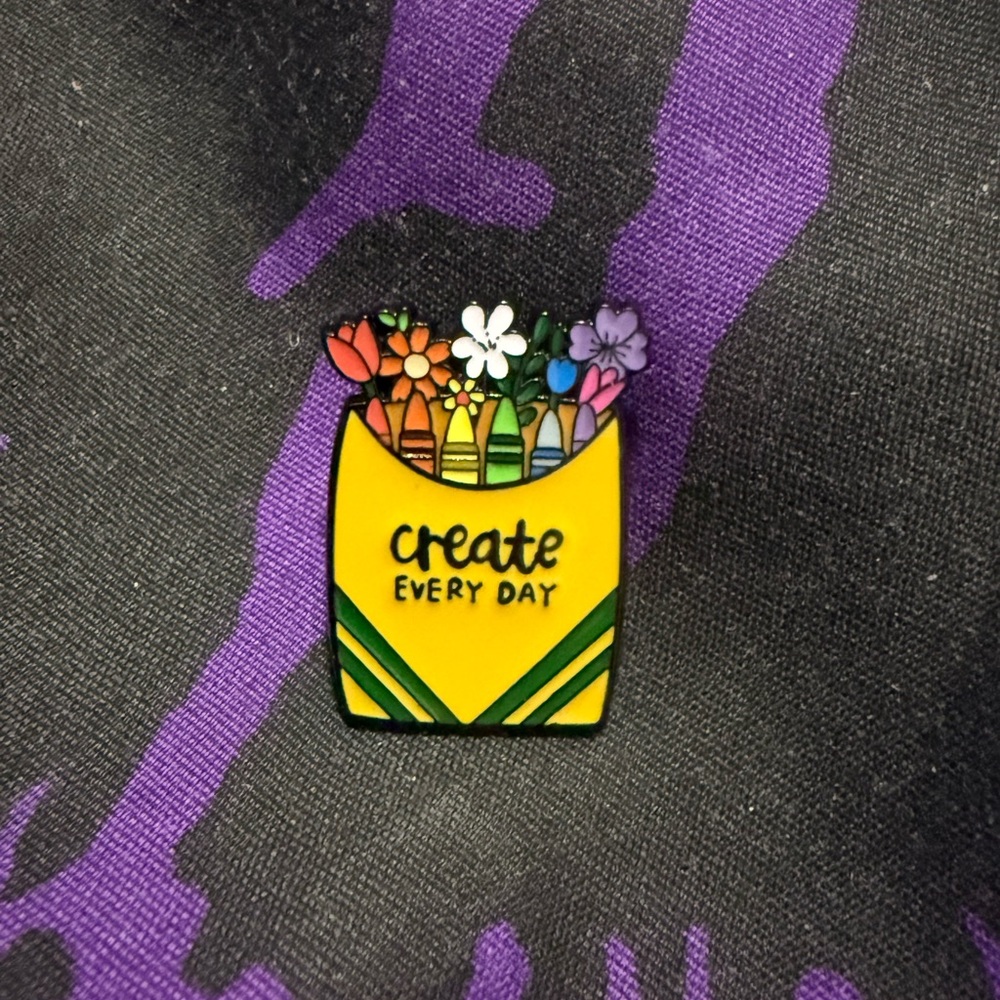 Colorful Floral Brooch - Create Every Day